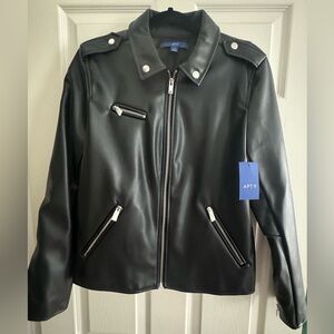 Apt. 9 Faux Leather Biker Jacket